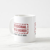 Mug Ingénieur aérospatial professionnel (Devant gauche)