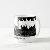 Mug Ingénieur audio - "pas un problème de technologie (Devant droit)