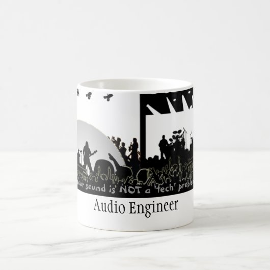 Mug Ingénieur audio - "pas un problème de technologie (Centre)