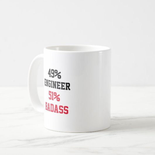 Mug Ingénieur Badass (Devant gauche)