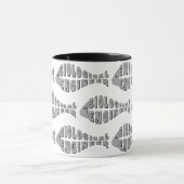 Mug Ingénieur biologiste Poisson gris (Centre)