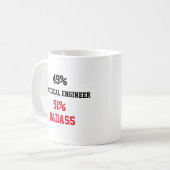 Mug Ingénieur biomédical Badass (Devant gauche)