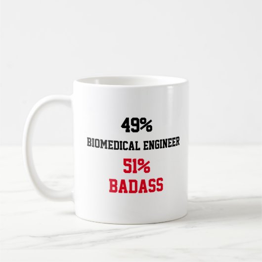 Mug Ingénieur biomédical Badass (Gauche)