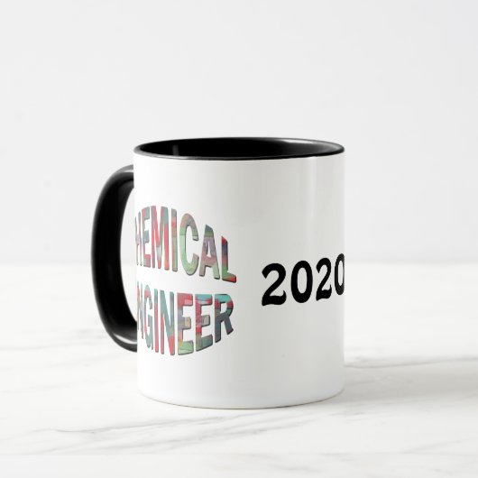 Mug Ingénieur chimique coloré (Devant gauche)