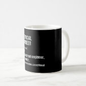 Mug Ingénieur chimiste diplômé d'ingénieur amusant (Devant droit)