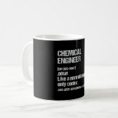 Mug Ingénieur chimiste diplômé d'ingénieur amusant (Devant gauche)