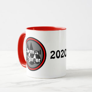Mug Ingénieur chimiste laisse tomber le cercle