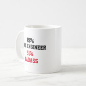 Mug Ingénieur civil Badass (Devant gauche)