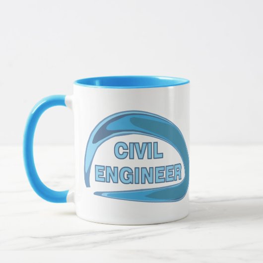 Mug Ingénieur civil bleu (Gauche)