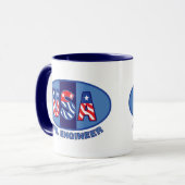Mug Ingénieur civil patriotique (Devant gauche)