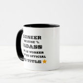 Mug Ingénieur de Badass sur mesure - Drôle cadeau  (Devant gauche)