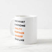 Mug ingénieur de l'assurance qualité, génial (Devant gauche)