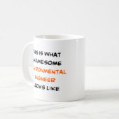 Mug ingénieur de l'environnement, génial (Devant gauche)
