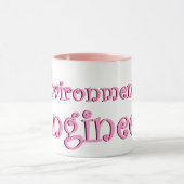 Mug Ingénieur De l'environnement rose (Centre)