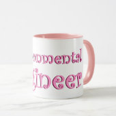 Mug Ingénieur De l'environnement rose (Devant droit)
