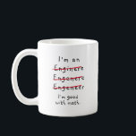 Mug Ingénieur de nouveauté drôle, je suis ingénieur<br><div class="desc">C'est drôle, je suis une tasse d'ingénieur.
Le texte et la police peuvent être changés selon vos préférences.</div>
