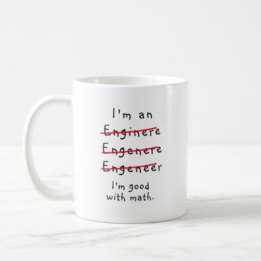 Mug Ingénieur de nouveauté drôle, je suis ingénieur (Gauche)