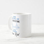 Mug Ingénieur de pont de génie civil amusant (Devant gauche)