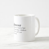 Mug Ingénieur - définition de dictionnaire (Devant droit)