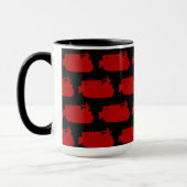 Mug Ingénieur d'exploitation du bulldozer vintage REd  (Gauche)