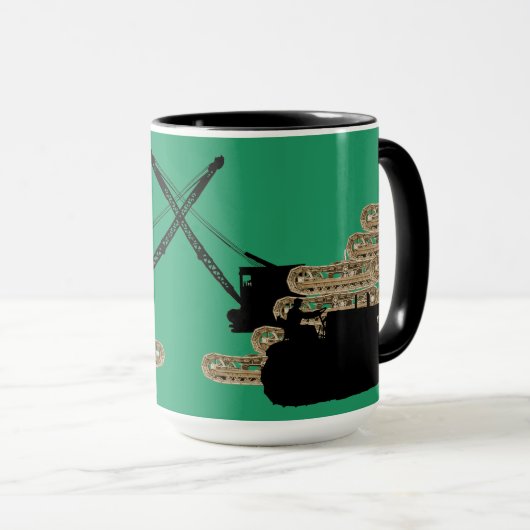 Mug Ingénieur d'exploitation Grane Opérateur de chenil (Devant droit)