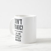 Mug Ingénieur du support technique de 2e ligne (Devant gauche)
