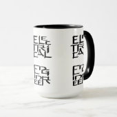 Mug Ingénieur électricien Caractère (Devant droit)