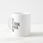 Mug Ingénieur électrique drôle (Devant gauche)