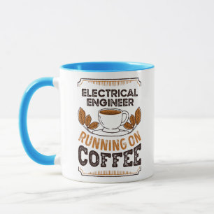 Mug Ingénieur électrique fonctionnant sur café caféine