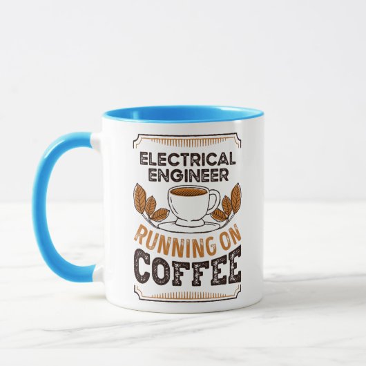 Mug Ingénieur électrique fonctionnant sur café caféine (Gauche)
