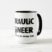 Mug Ingénieur hydraulique Zombie Fighter (Devant droit)