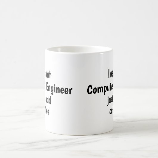 Mug Ingénieur informatique instantané Ajouter un devis (Centre)