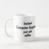 Mug Ingénieur informatique instantané Ajouter un devis (Gauche)