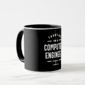Mug Ingénieur informatique Travail Titre du travail Ca (Devant gauche)