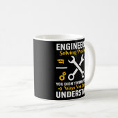 Mug Ingénieur Ingénierie Résoudre des problèmes que vo (Devant droit)