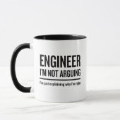 Mug Ingénieur, je ne parle pas (Gauche)