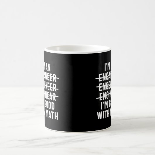Mug Ingénieur. Je suis bon avec les maths (Centre)
