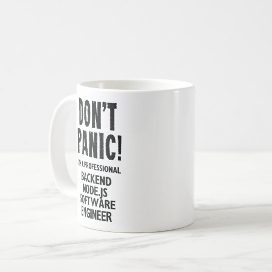 Mug Ingénieur logiciel NodeJS du serveur principal (Devant gauche)