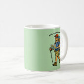 Mug Ingénieur logiciel partant en randonnée avec un sa (Devant droit)