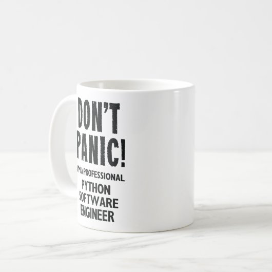 Mug Ingénieur logiciel Python (Devant gauche)