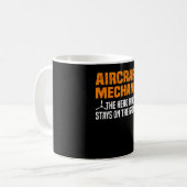 Mug Ingénieur mécanicien d'avion (Devant gauche)