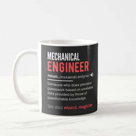 Mug INGÉNIEUR mécanique (Gauche)