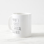 Mug Ingénieur mécanique drôle (Devant gauche)