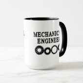 Mug Ingénieur mécanique engrenages (Devant droit)