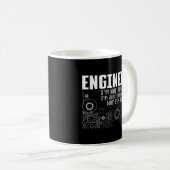 Mug Ingénieur mécanique génie civil (Devant droit)