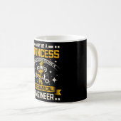 Mug Ingénieur mécanique Princesse (Devant droit)