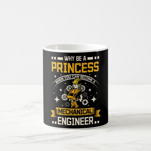 Mug Ingénieur mécanique Princesse (Centre)