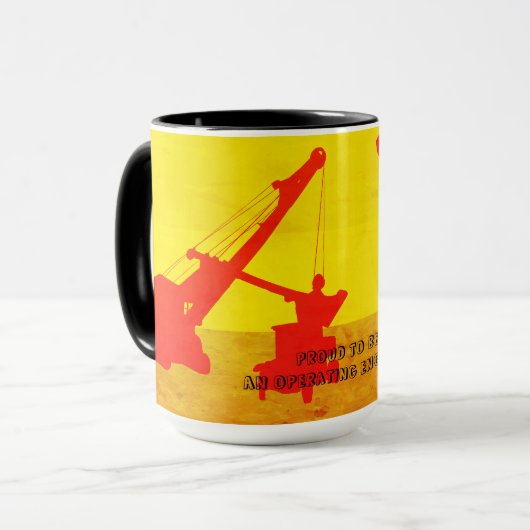 Mug INGÉNIEUR OPÉRATIONNEL DE LA grue et de la chaussu (Devant gauche)