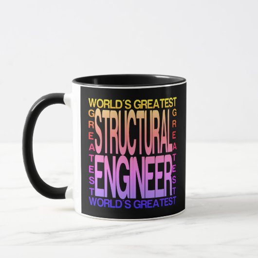 Mug Ingénieur Structurel Le Plus Grand Monde (Gauche)