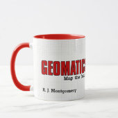 Mug Ingénieurs de géomatique amusants cartographier l' (Gauche)